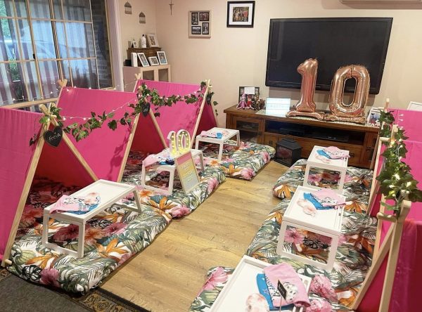 DIY Teepee Tents-Hawaiian/Famingo